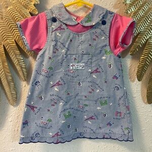 Vintage Baby dress Carters 2 piece
